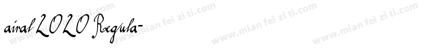 airal 2020 Regula字体转换